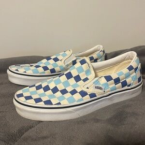 Vans Slip-On Checkerboard in Blue Topaz